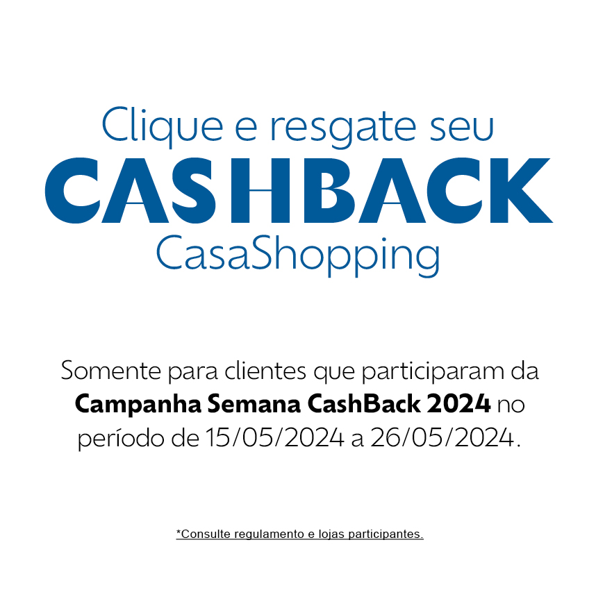 Semana Cashback 2024 - Resgate