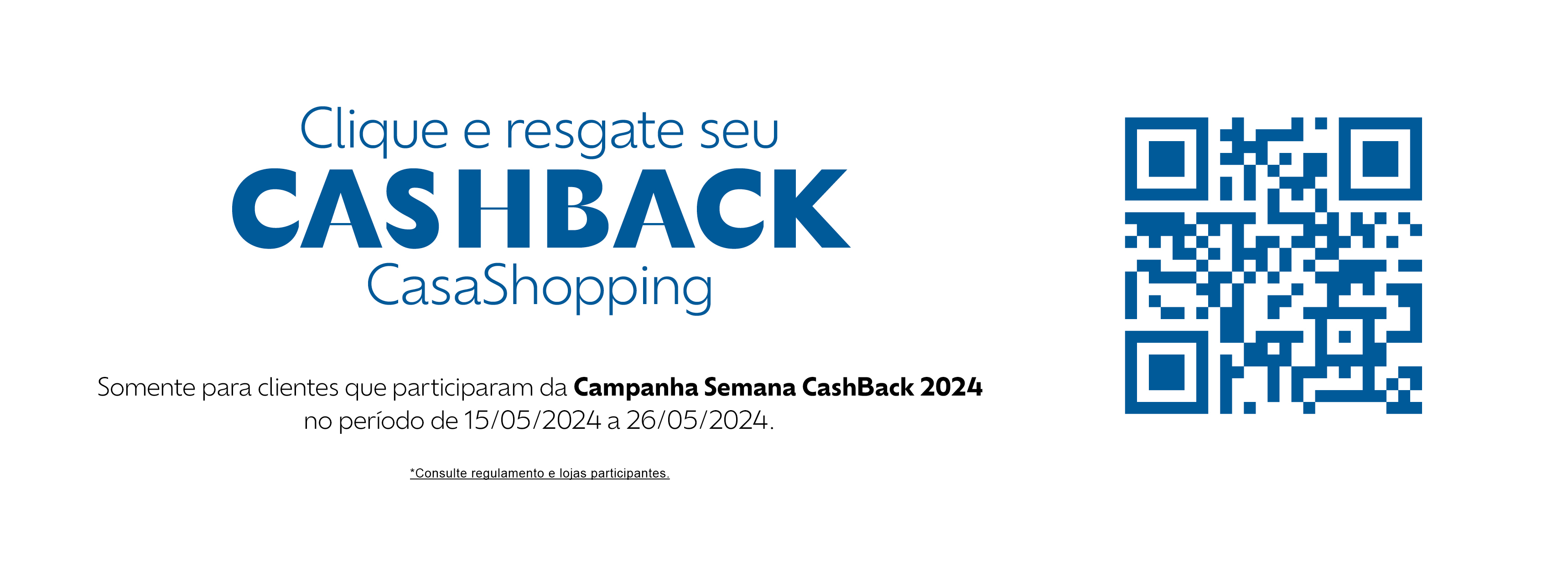 Semana Cashback 2024 - Resgate